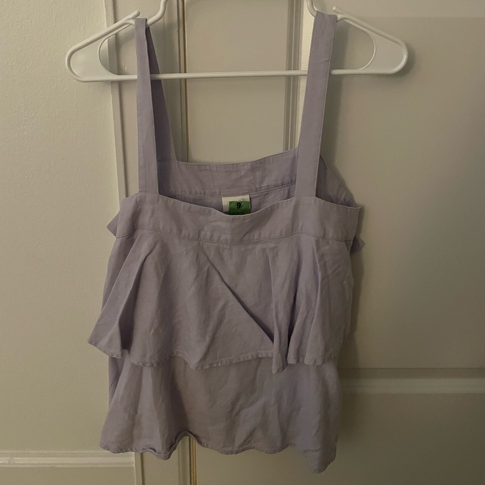 Abound Lavender Ruffle Top